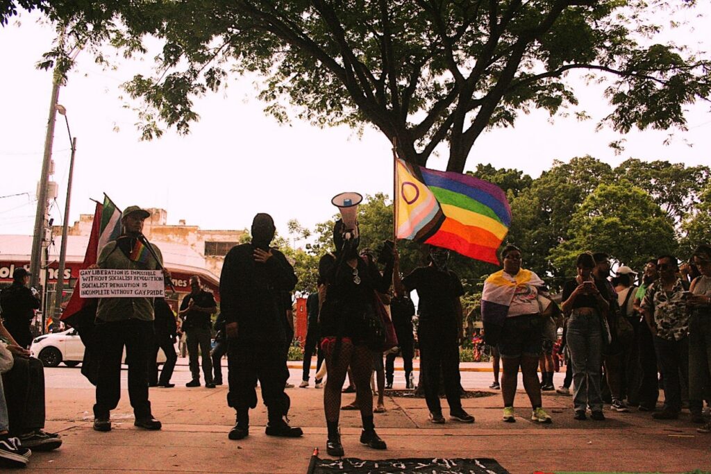 Contra Marcha de las Disidencias Sexuales de la comunidad LGBTIQ+ en Guadalajara