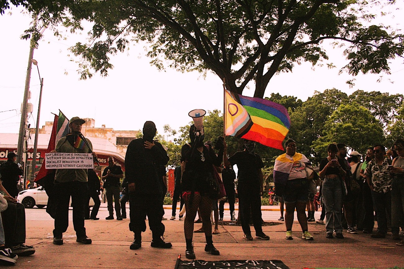 Contra Marcha de las Disidencias Sexuales de la comunidad LGBTIQ+ en Guadalajara